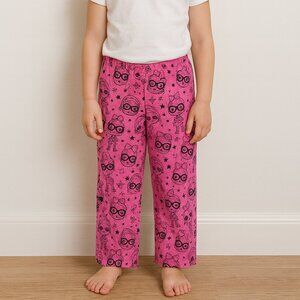 LOL Pajama Pants Pull Up Elastic Waist Pink Black Size 6